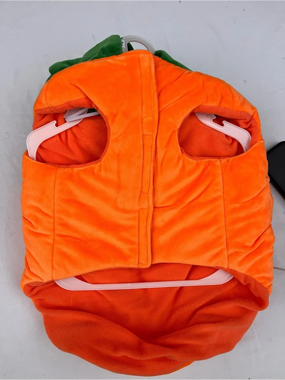 Jack O' Lantern Lane Pumpkin Dog & Cat Costume. This two-piece, plush jack-o'-la